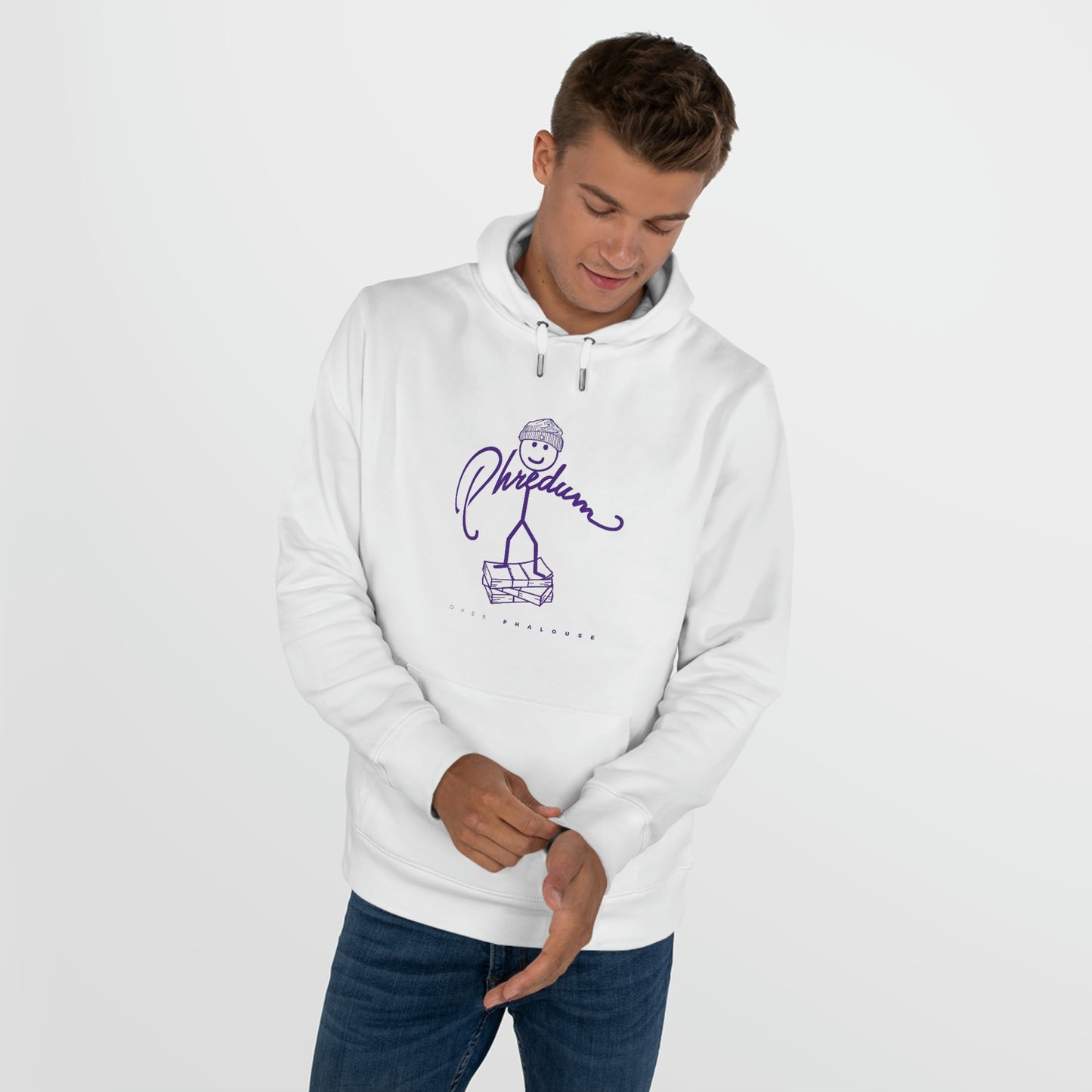 Classic Phredum over Phalouse logo hoodie