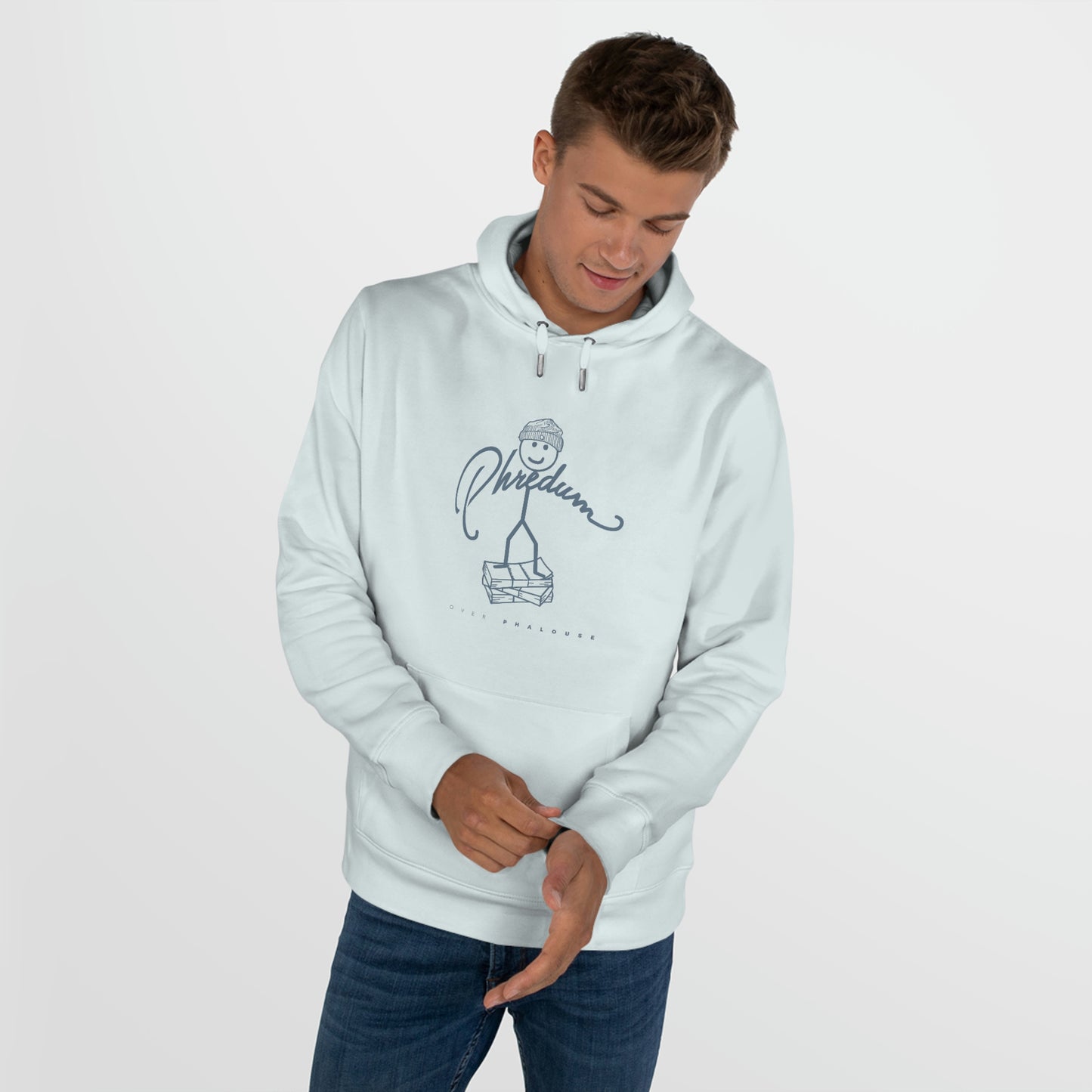 Classic Phredum over Phalouse logo hoodie