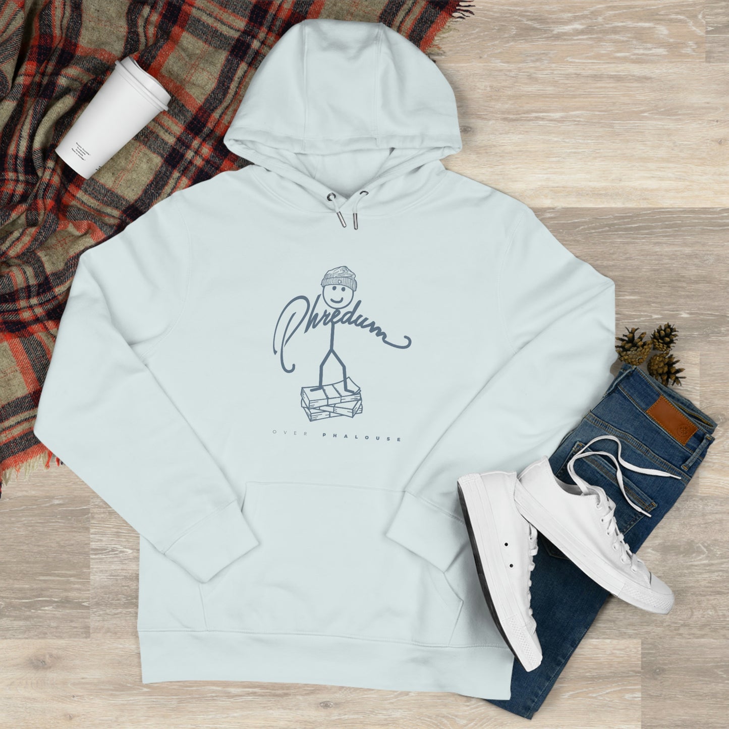 Classic Phredum over Phalouse logo hoodie