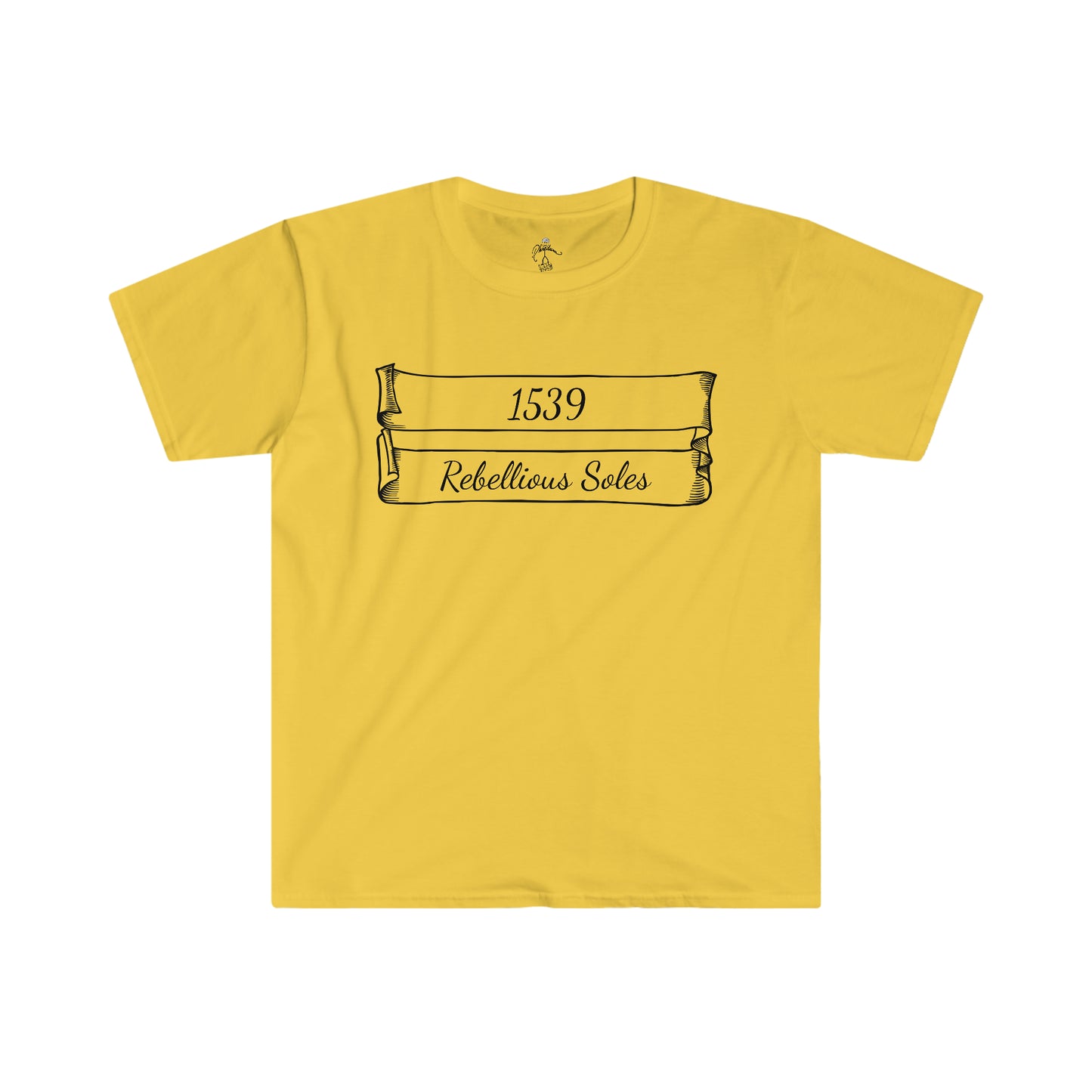 Phredum over Phalouse “1539” Rebellious Soles banner T-Shirt