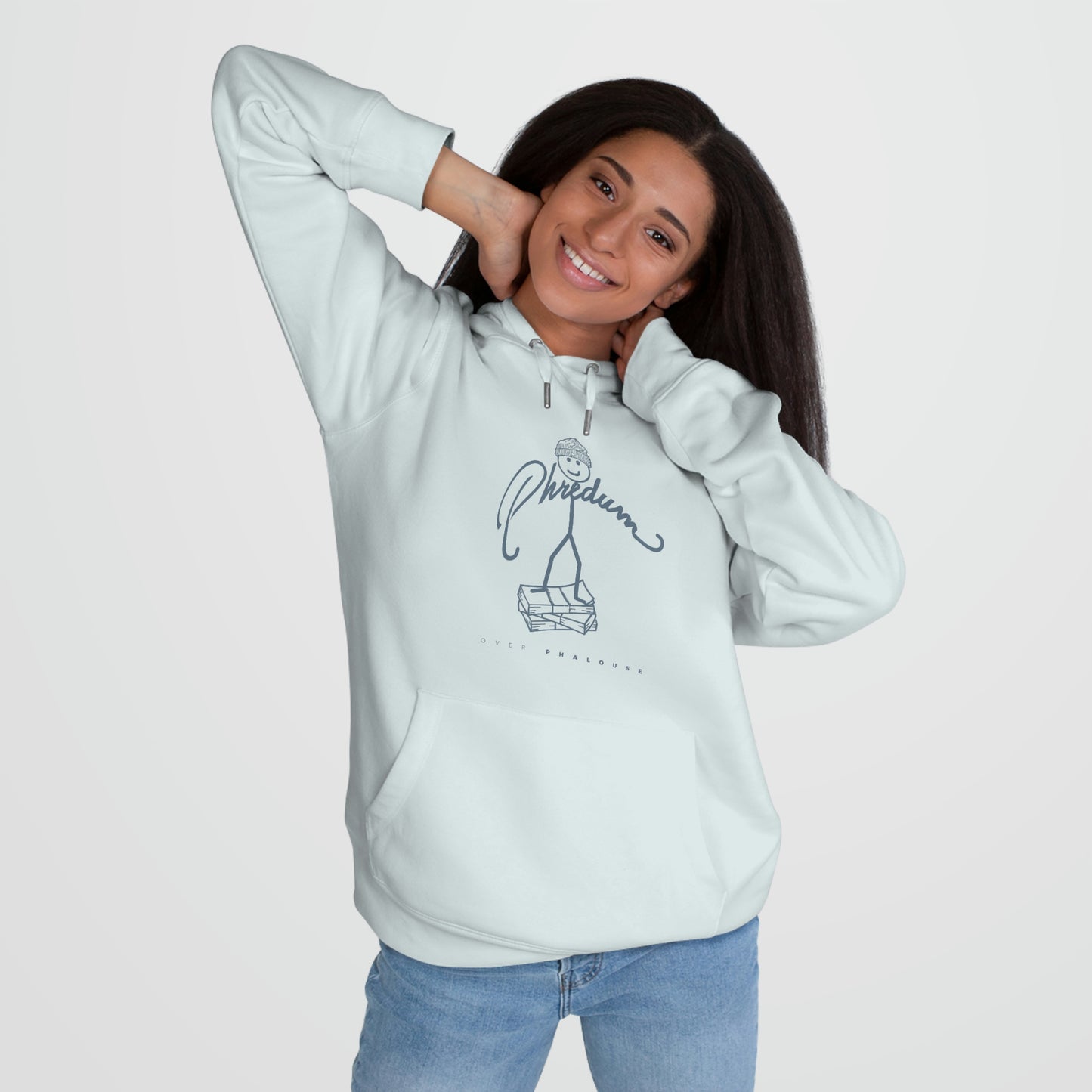 Classic Phredum over Phalouse logo hoodie