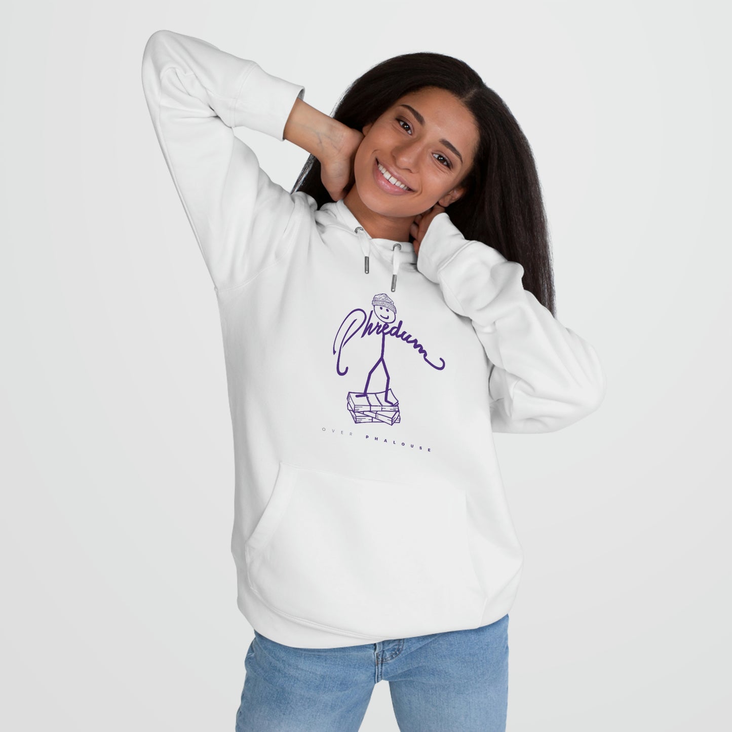 Classic Phredum over Phalouse logo hoodie